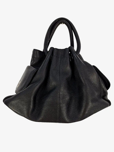Oroton Soft Leather Medium Drawstring Style Bag Size None by SwapUp-Online Second Hand Store-Online Thrift Store