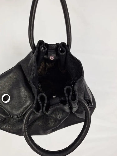 Oroton Soft Leather Medium Drawstring Style Bag Size None by SwapUp-Online Second Hand Store-Online Thrift Store