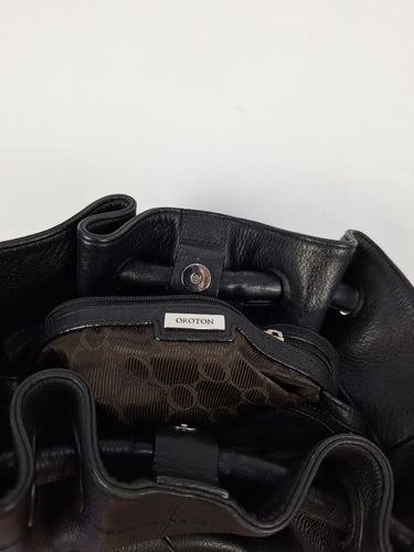 Oroton Soft Leather Medium Drawstring Style Bag Size None by SwapUp-Online Second Hand Store-Online Thrift Store