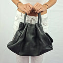 Oroton Soft Leather Medium Drawstring Style Bag Size None by SwapUp-Online Second Hand Store-Online Thrift Store