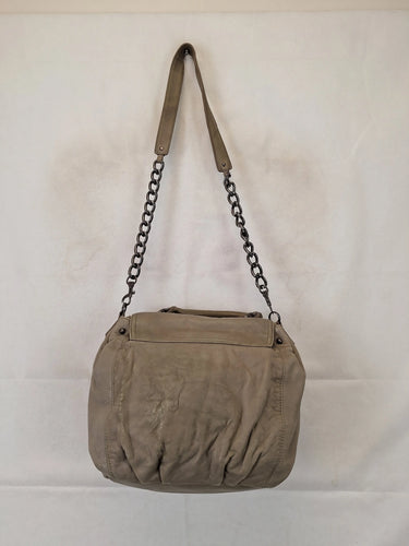 Oroton Taupe Top Handle Soft Crossbody Bag by SwapUp-Online Second Hand Store-Online Thrift Store