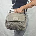 Oroton Taupe Top Handle Soft Crossbody Bag by SwapUp-Online Second Hand Store-Online Thrift Store