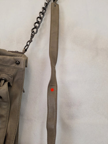Oroton Taupe Top Handle Soft Crossbody Bag by SwapUp-Online Second Hand Store-Online Thrift Store