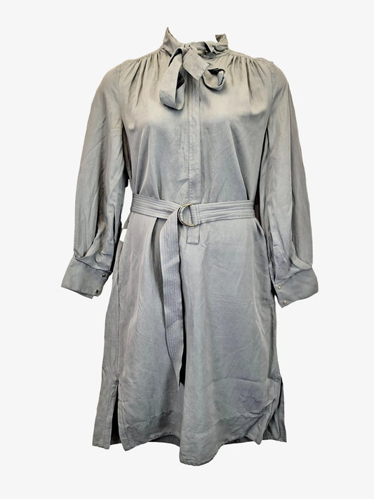 Oroton Zip Collar Tunic Midi Dress Size 10 by SwapUp-Online Second Hand Store-Online Thrift Store