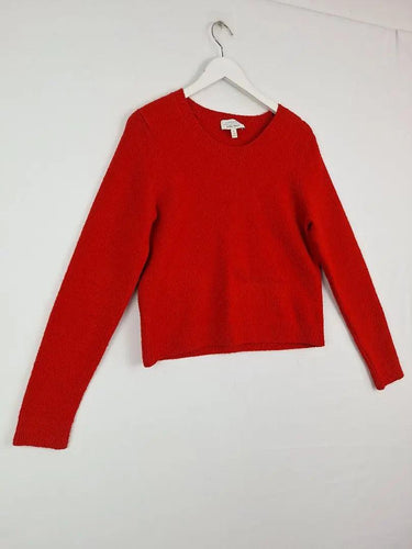 & Other Stories Textured Crop Crew Neck Jumper Size L by SwapUp-Online Second Hand Store-Online Thrift Store