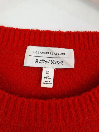 & Other Stories Textured Crop Crew Neck Jumper Size L by SwapUp-Online Second Hand Store-Online Thrift Store