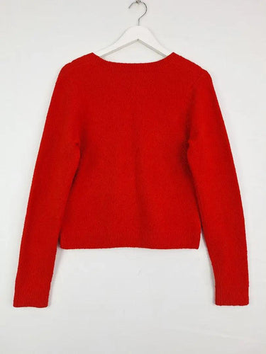 & Other Stories Textured Crop Crew Neck Jumper Size L by SwapUp-Online Second Hand Store-Online Thrift Store