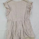 Oxford Beige Casual Linen Top Size 14 by SwapUp-Online Second Hand Store-Online Thrift Store