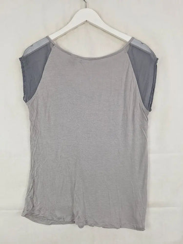 Oxford Everyday Sheer Sleeved T-shirt Size 14 by SwapUp-Online Second Hand Store-Online Thrift Store