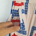 Oxford Japanese Geo Print Elasticated Pants Size 8 by SwapUp-Online Second Hand Store-Online Thrift Store