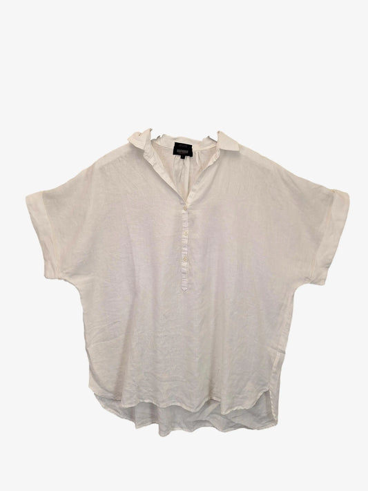 Oxford Linen Staple Blouse Size L by SwapUp-Online Second Hand Store-Online Thrift Store