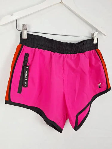 P.E Nation Neon Colour Block Workout Shorts Size S by SwapUp-Online Second Hand Store-Online Thrift Store