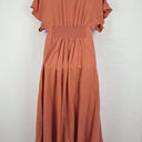 POL Clay Shirred Linen Blend Maxi Dress Size 8 by SwapUp-Online Second Hand Store-Online Thrift Store