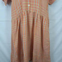 POL Marigold Check Boho Linen Dress Size 12 by SwapUp-Online Second Hand Store-Online Thrift Store