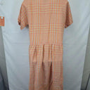 POL Marigold Check Boho Linen Dress Size 12 by SwapUp-Online Second Hand Store-Online Thrift Store