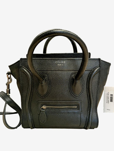 Celine Authentic Nano Luggage Calfskin Leather Handbag