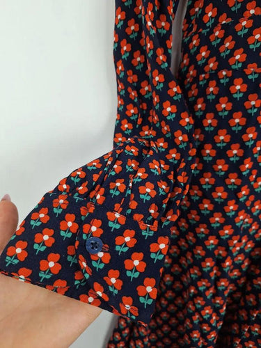 Paddo to Palmy Collared Floral Button Up Dress Size XS by SwapUp-Online Second Hand Store-Online Thrift Store