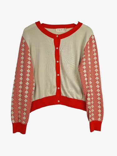 Palava Blood Orange Tiger Cardigan Size L by SwapUp-Online Second Hand Store-Online Thrift Store