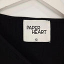 Paper Heart Scrunch Front Ribbed Longsleeve Top Size 12 by SwapUp-Online Second Hand Store-Online Thrift Store
