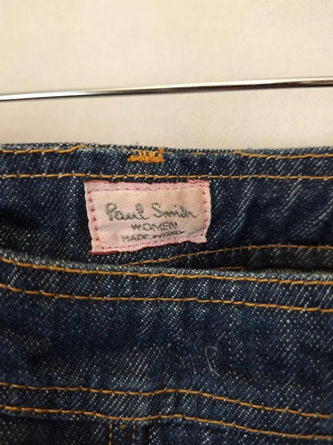 Second-Hand - Paul Smith Stylish Split Front Denim Midi Skirt Size 14 - SwapUp