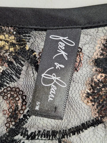 Peek & Beau Rose Gold Elegant Sheer Cape Size S by SwapUp-Online Second Hand Store-Online Thrift Store