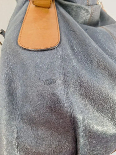 Pelletterie Fiorentine Slate Slouchy Buckle Strap Handbag by SwapUp-Online Second Hand Store-Online Thrift Store