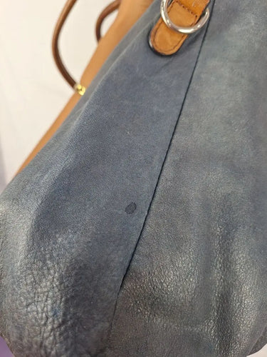 Pelletterie Fiorentine Slate Slouchy Buckle Strap Handbag by SwapUp-Online Second Hand Store-Online Thrift Store