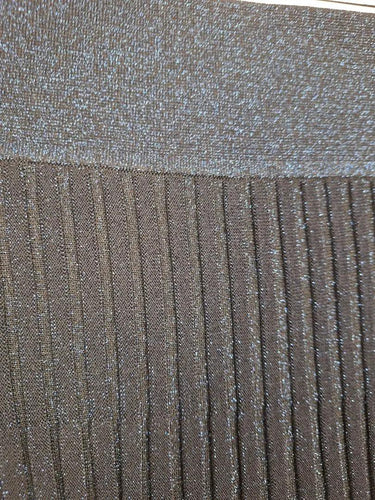 Perri Cutten Metallic Ribbed Knit Midi Skirt Size M by SwapUp-Online Second Hand Store-Online Thrift Store