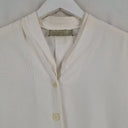 Perri Cutten Pearl V Neck Button Up Blouse Size 12 by SwapUp-Online Second Hand Store-Online Thrift Store