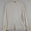 Perri Cutten Pearl V Neck Button Up Blouse Size 12 by SwapUp-Online Second Hand Store-Online Thrift Store