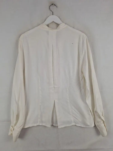 Perri Cutten Pearl V Neck Button Up Blouse Size 12 by SwapUp-Online Second Hand Store-Online Thrift Store