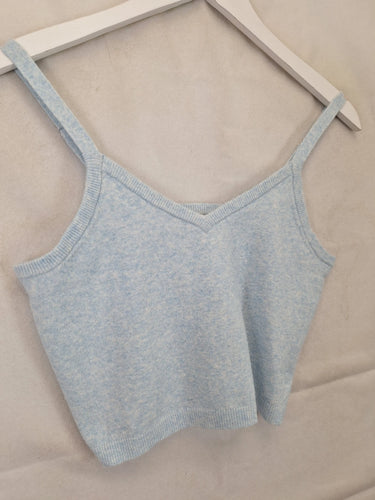 Peter Alexander Sparkly Mottle Blue Knit Camisole Top Size L by SwapUp-Online Second Hand Store-Online Thrift Store