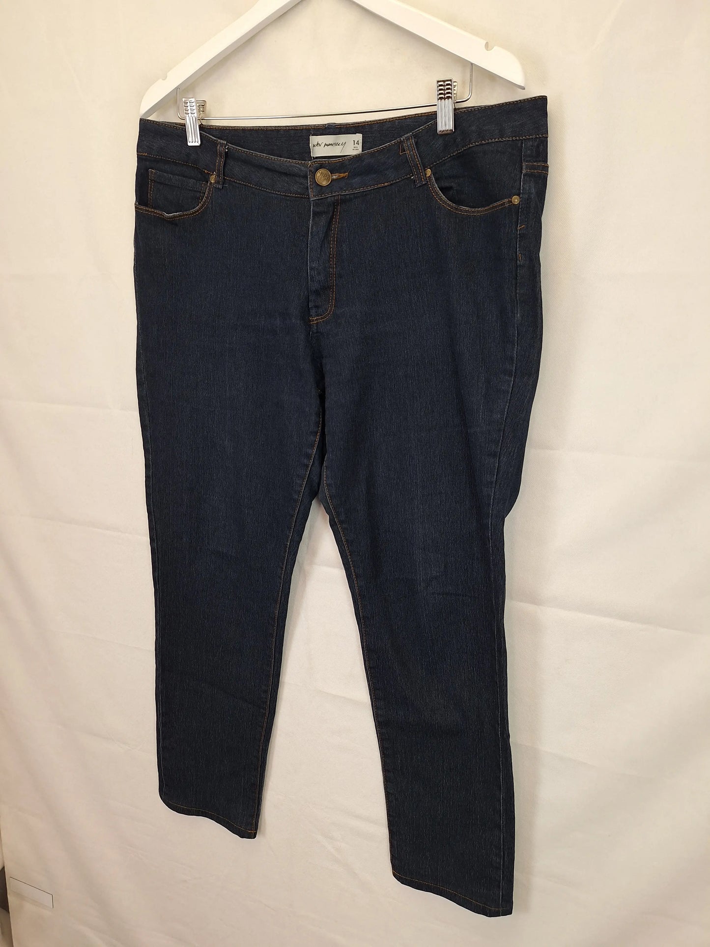 Peter Morrissey Dark Denim Industrial Jeans Size 14 by SwapUp-Online Second Hand Store-Online Thrift Store