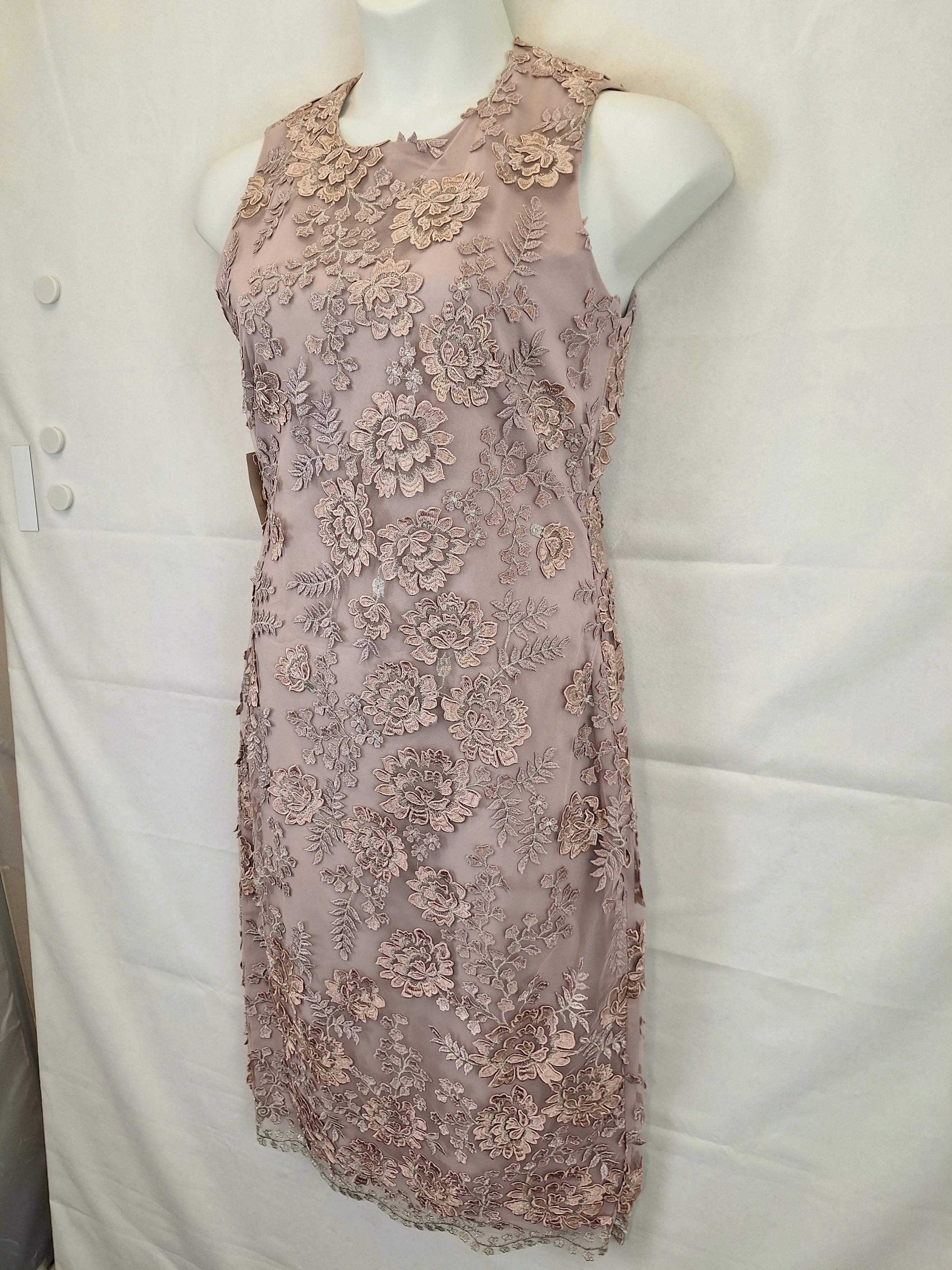 Phase Eight Elegant Evening Lace Midi Dress Size 12 SwapUp