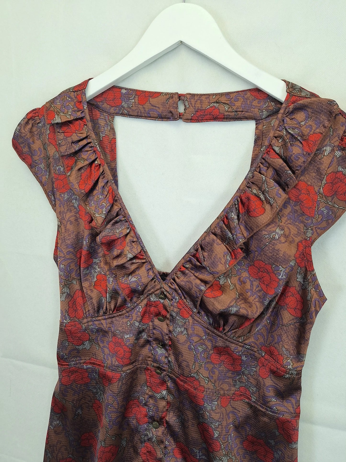 Pilgrim Cut Out Floral Top Size 12 by SwapUp-Online Second Hand Store-Online Thrift Store