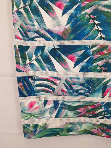 PingPong Panelled Tropical Stretch Mini Skirt Size 18 by SwapUp-Online Second Hand Store-Online Thrift Store