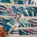 PingPong Panelled Tropical Stretch Mini Skirt Size 18 by SwapUp-Online Second Hand Store-Online Thrift Store