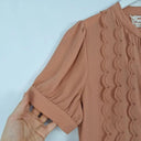 Pink Martini Nude Scalloped Frill Top Size S by SwapUp-Online Second Hand Store-Online Thrift Store