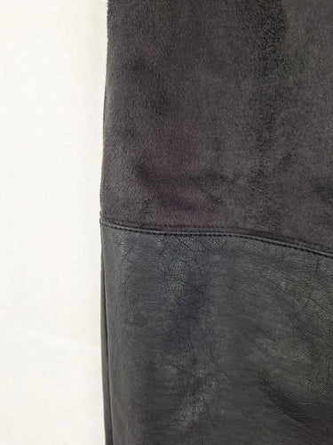Piper Panelled Faux Suede & Leather Pencil Mini Dress Size 12 by SwapUp-Online Second Hand Store-Online Thrift Store