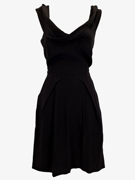 Portmans Elegant Cowl Neck Silk Mini Dress Size 8 by SwapUp-Online Second Hand Store-Online Thrift Store