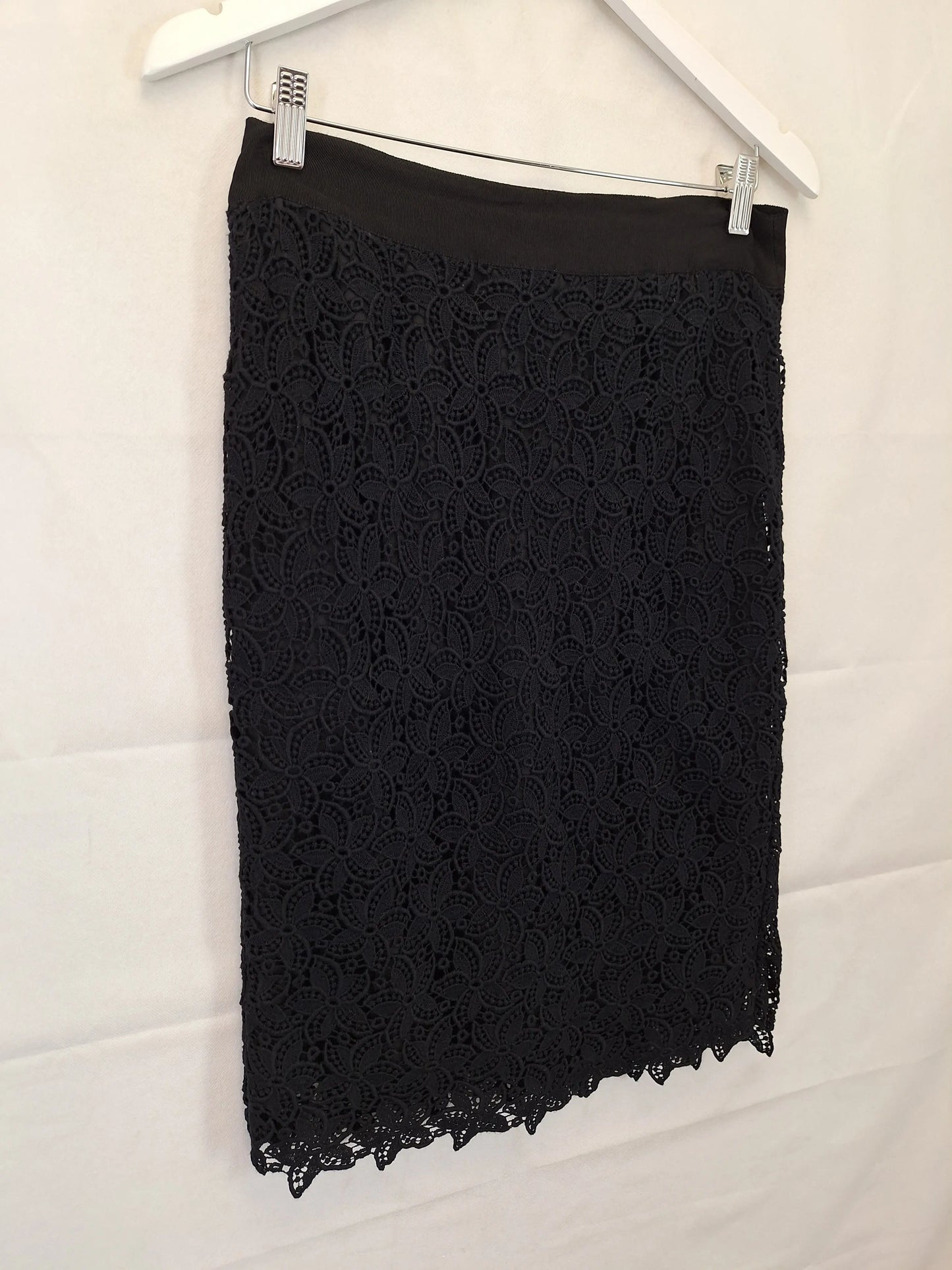 Portmans Lace Work Pencil Midi Skirt Size 10 by SwapUp-Online Second Hand Store-Online Thrift Store