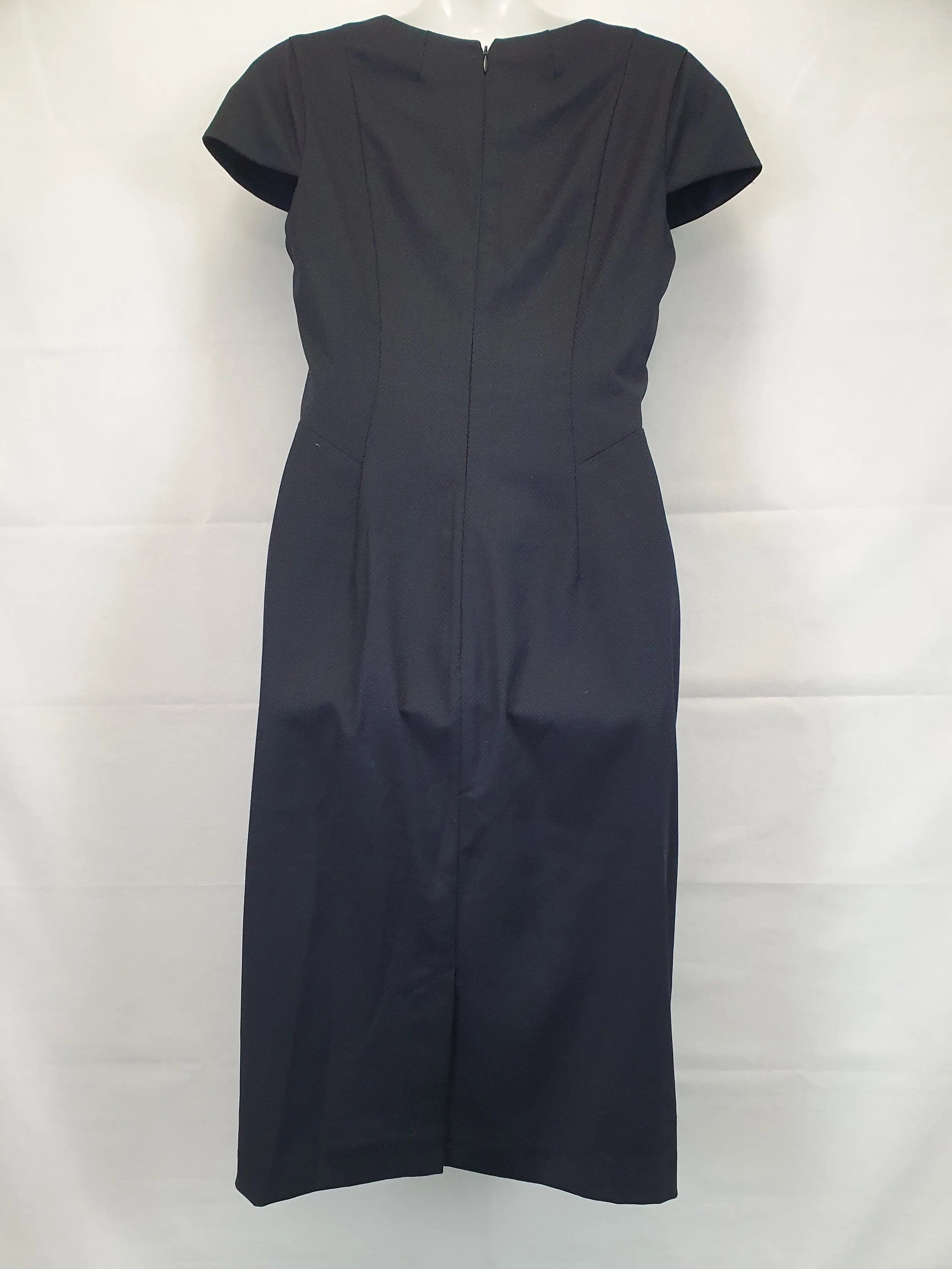 Portmans Office Essential Textured Tailored Midi Dress Size 10 by SwapUp-Online Second Hand Store-Online Thrift Store