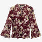 Portmans Plum Sheer Floral Blouse Size 8 by SwapUp-Online Second Hand Store-Online Thrift Store