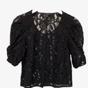Portmans Ruched Sleeve Lace Button Up Top Size XS by SwapUp-Online Second Hand Store-Online Thrift Store