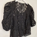 Portmans Ruched Sleeve Lace Button Up Top Size XS by SwapUp-Online Second Hand Store-Online Thrift Store