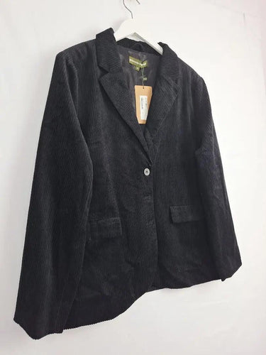 Princess Highway Black Cord Blazer Size 18 by SwapUp-Online Second Hand Store-Online Thrift Store