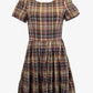 Princess Highway Check Pleated Midi Dress Size 6 by SwapUp-Online Second Hand Store-Online Thrift Store
