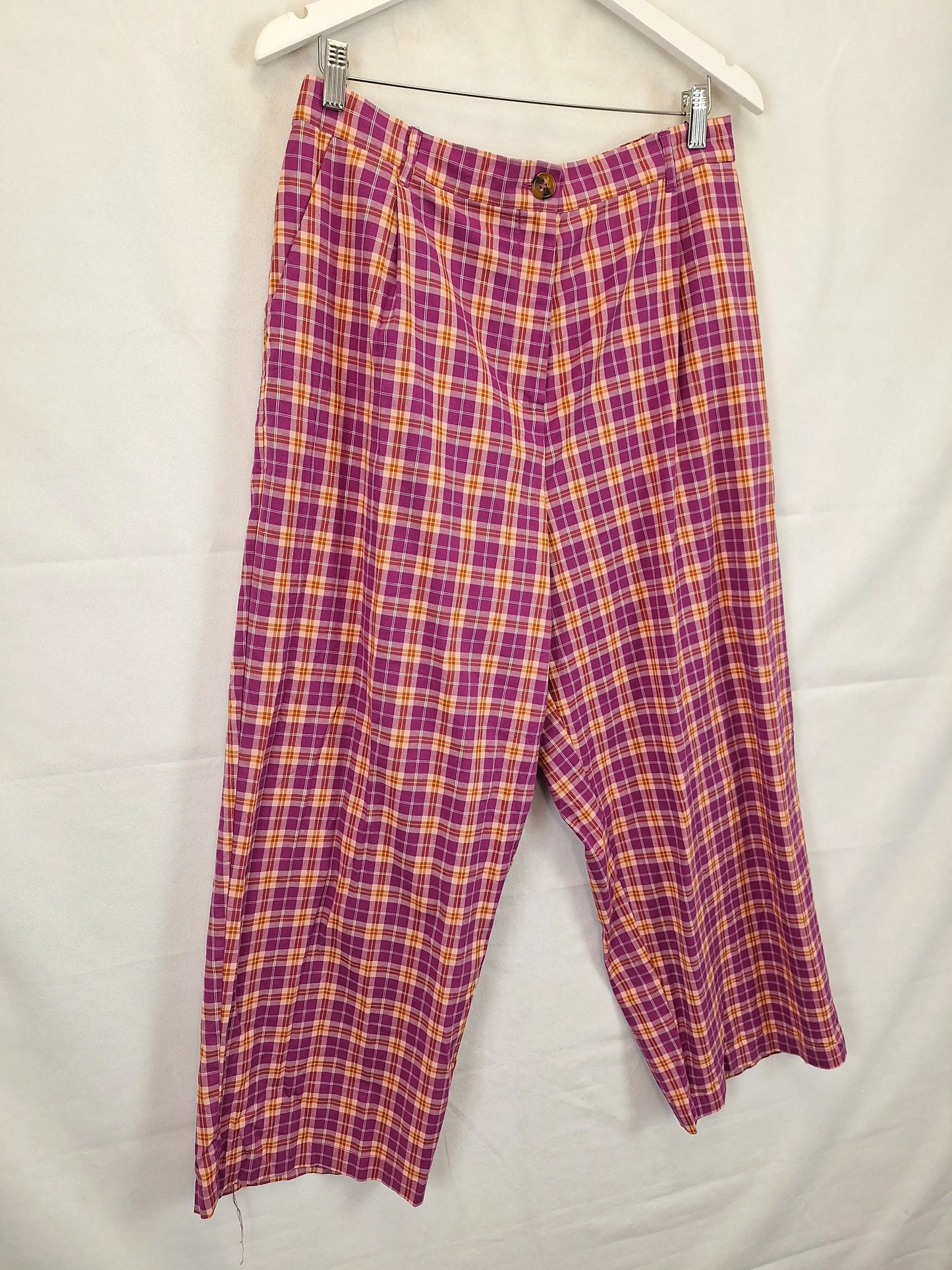 Princess Highway Checked Straight Leg Pants Size 16 by SwapUp-Online Second Hand Store-Online Thrift Store