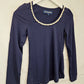 Princess Highway Essential Lace Trim Long Sleeve Top Size 6 by SwapUp-Online Second Hand Store-Online Thrift Store