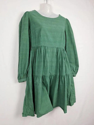 Princess Highway Forest Green Smock Midi Dress Size 8 by SwapUp-Online Second Hand Store-Online Thrift Store